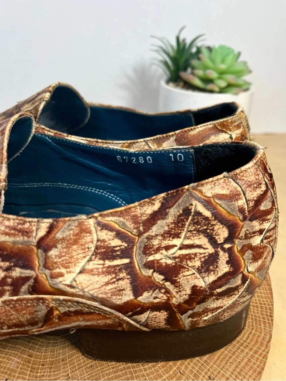 Vintage Mark Nason Rock Never Dies Leather Loafers Made in Italy Size 10